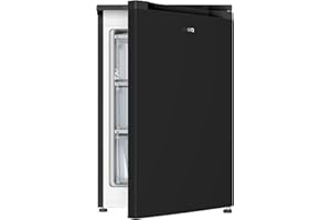 CHiQ CSD90D4D Congelador vertical independiente, 85L de capacidad,Clase D Eficiencia energética,congelación rápida,39 dB, termostato ajustable,congelador pequeño