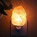 Produktbild Salz Lampe, Aohro Mini Salzlampe Hand geschnitzte Natürliche Kristall Salz Nachtlicht Stimmungslicht mit EU-Stecker für Schlafzimmer Home Office Küche(Natural-Form)