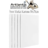 Artlantis Maket Kartonu Beyaz Fotoblok 5 mm 50x70 cm 5 Adet Hobi Sanat Okul K&ouml;p&uuml;kl&uuml; Straforlu Maket Kartonu