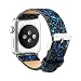 Produktbild für Apple Watch Armband, Soft Leder Ersatz Uhrenarmbänder für 42mm iWatch Serie 3/Serie 2/Serie 1-Blau schwarz