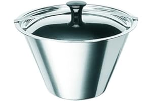 Artame, ART35516 Moule à Flan, Moule Bain-Marie avec Couvercle, 1,4 litres, Inox
