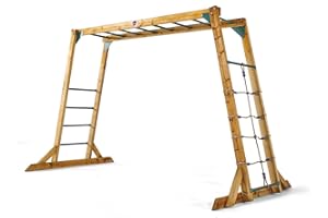 PLUM PLAY Plum® Wooden Monkey Bars Stand-alone Climbing Frame