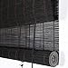 Produktbild Koovin Bambus-Rollos von,Bambus Raffrollo, braun, Fenster Sichtschutz Rollos, Orientalische Möbel aus verbranntem Bambus, 32"B x 60" H, Größe kann angepasst Werden