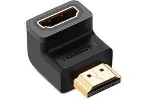 Senua HDMI Male to Female Adapter 90 Degree Right Angle HDMI to HDMI Male to Female Adapter Converter, 4K 3D HDMI Extender for Roku, PS3, PS4, Fire Stick,Chromecast, Nintendo Switch,HDTV, Laptop,Xbox.