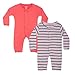 Gkidz Infants Pack Of 2 Full Sleeve Solid and Yarn Dyed Romper (INF-2PCK-FSLV-YD-SLD-RMPR-CMB17_Multicolor_6-12 Months) RS.549.00