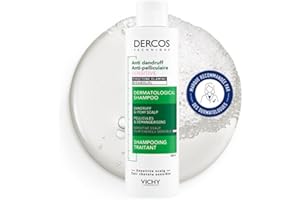 Vichy, Dercos, Shampooing Traitant Anti-Pelliculaire, Pellicules & Démangeaisons, Cuir Chevelu Sensible, 200ml