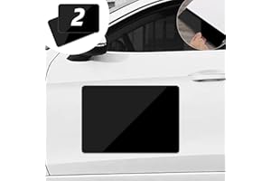 XYK 2 Pack Black Blank Car Magnets with 50 mils, Prevent Car Scratches & Dents, Rounded Corners Blank Car Magnet Set, Magnet for Car to Advertise Business and Cover Company Logo