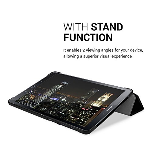 kwmobile Hülle für Samsung Galaxy Tab A 10.1 P580 / P585 (S-Pen) – Smart Cover Case Tablet Schutzhülle Kunstleder – Ultra Slim Tabletcase Schwarz - 6
