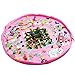 Produktbild Toocoo 60inch Toy Storage Bag for Lego's Spielzeug Beutel Aufräumsack Spielzeugteppich für kinderzimmer Speicher Tasche& Aufbewahrung XL (Rosa)