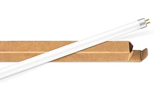 Ddlisu Tubo Fluorescentes T5 de 14W 549 mm, Bombillas CFL Blanco Frío 4000K, Attacco G5 de 2 Pines, Ahorro de Energía, Alta Eficiencia, Para lLces de Emergencia y Luces de Tira, 1pezzi