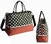Dot Baby Nappy Changing Bag Set Diaper Bag Multifunctional Mummy Handbag Shoulder Bag (Green)