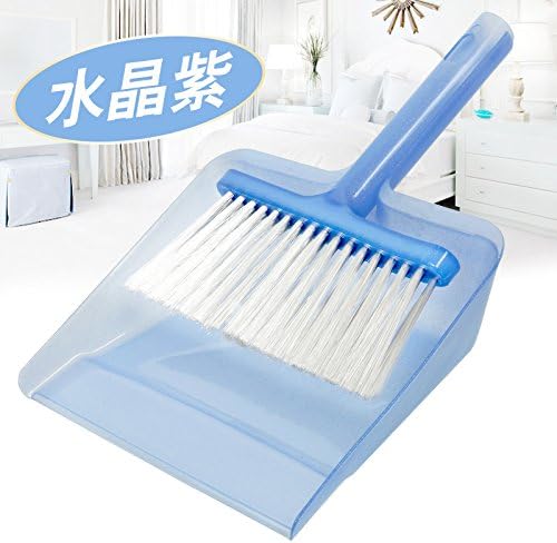 Clean mini computer keyboard desktop clean brush sweeps the dustpan set of dead corners sweeping broom table sweep, [crystal purple] large