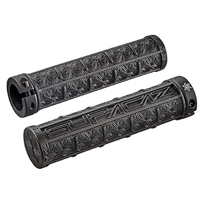 Supacaz Grizip Grip Lock-on-Paire de Poignées pour Cintre VTT Mixte Adulte, Black, FR Unique (Taille Fabricant : 31,5 mm)