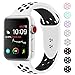 Produktbild Für Apple Watch Armband 38mm 42mm, VODKER Soft Silikon Ersatz Uhrenarmbänder Sport Smart Watch Armbänder Uhrenarmband für iWatch Apple Watch Series 3, Series 2, Series 1, Nike+, Sport, Edition