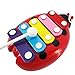 Vovotrade® Baby Child Kid 5-Note Xylophone Musical Toys Wisdom Development Beetle (Red)