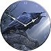 Produktbild CRY OF THE RAVEN BIRD GLASS CLOCK - 34CM - DANIEL SMITH - NEMESIS NOW by Daniel Smith