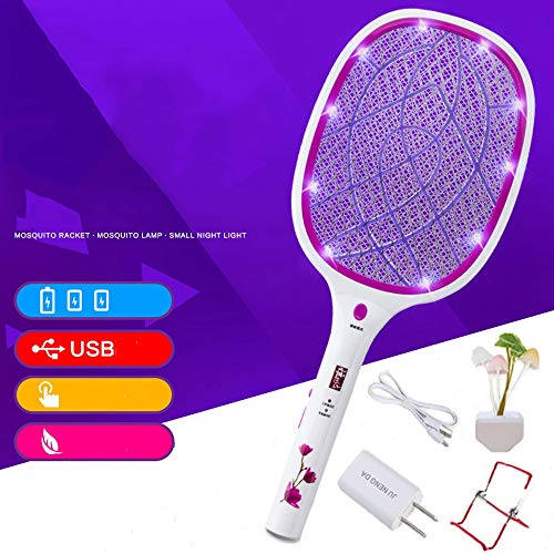 Preisvergleich Produktbild Elektrische Fliegenklatsche Bug Zapper, Fliegen, Moskito, Käfer Und Insekten, Umlaufende Moskito-Lampe Mit Reinigungswerkzeug Und Halterung (Farbe : Three in one)