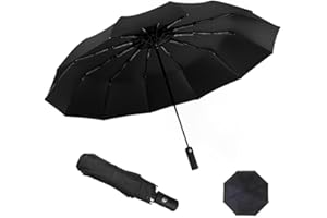 DSTELIN Windproof umbrella, automatic opening and closing umbrella, small and compact, lightweight and windproof suitable for men and women to travel, waterproof and sturdy, portable and foldable umbrella.