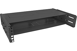 InLine Bastidor de Pared de 48,26 cm, 2U, 24-40 cm de Profundidad, con Cubierta, Color Negro