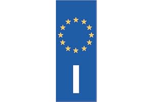 ARTIMAGEN Adesivo Targa Verticale Italia 40x100 mm.