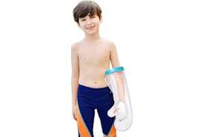 Fasola Kids Cast Cover Arm Waterproof for Shower, Plaster Hand Sleeve Dressing Protector for Broken Wrist, Elbow, Fingers Wound, Burns, Reusable Cast Bag Full Arm Keep Wounds & Bandage Dry, 17.7 inch