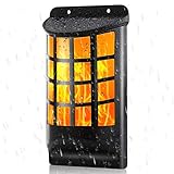 【Witterungsbeständig und IP65 wasserdicht】 Aus strapazierfähigem und wetterfestem ABS-Kunststoff, der allen Witterungsbedingungen standhält, keine Sorgen über Regen, Schnee und Frost. Geeignet für Outdoor-Beleuchtung, die in Ihrer Einfahrt, Hinterhof, etc. installiert werden kann