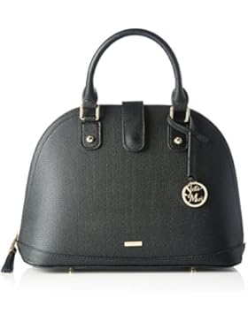 Stella Maris Damen Handtasche Henkeltasche Fashion Top Handle Bag aus Leder Schwarz Musterprägung mit Diamant...