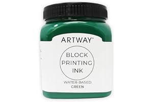‎ARTWAY Artway Premium Blockdrucktinte - 250ml - Grün - Ideal für Relief, Block und Linoldrucke