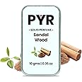 PYR Solid Perfume for Men & Women | Sandalwood Long-Lasting & Strong Fragrance | Non-Greasy & Travel-Friendly | Perfect for Date Night & Gifting | 10g