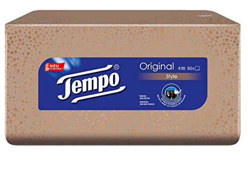 Tempo Taschentücher Original Trio-Box, 4-lagige Tempos in praktischer Tücherbox mit tollem Design, 3 x 80 Tücher (240 Tücher) - 6