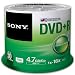 Produktbild Sony 50DPR47SP DVD+R Rohlinge (16x Speed, 4,7GB, 120 Min, 50-er Stück Spindel)