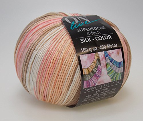 ONline Supersocke Silk-Color 100 g Sockenwolle mit Seide