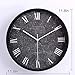 Produktbild Mings Schön und praktisch Wanduhr-Weinlese-Moderne automatische Wanduhr-AusgangsKüchen-Büro 11.8 * 11.8 * 1.7in, Blackframe ( Größe : Blackframe )