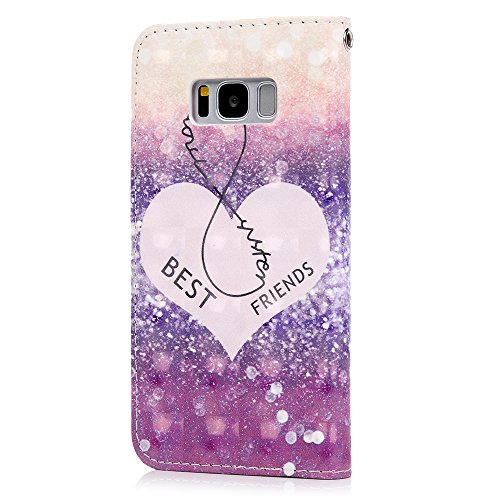 Lanveni S8 H  lle  Handyh  lle f  r Flip Case Cover PU Lederh  lle Schutzh  lle Magnetverschluss Ledertasche mit Stander Function Brieftasche Card Slo