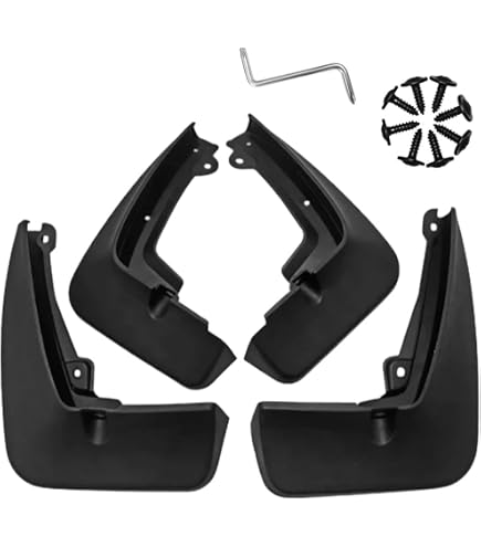 Jeu De Bavettes/garde-boue Avant Pour Dacia Sandero Stepway 2012-2024 - Compatible Gauche - Plastique Lavable - Neuf