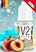 Produktbild V2 Vape Eisbonbon-Pfirsich AROMA / KONZENTRAT hochdosiertes Premium Lebensmittel-Aroma zum selber mischen von E-Liquid / Liquid-Base für E-Zigarette und E-Shisha 10ml 0mg nikotinfrei