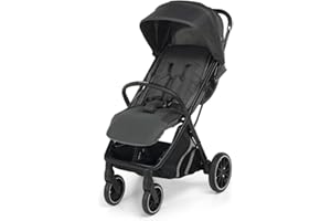 Foppapedretti Passeggino Compatto Olimpic, per bambini 0-22 Kg (0-4 anni), Chiusura ad 1 mano, Self-Standing, Ruote Ammortizzate, Tessuto UPF50+, Cerniere Resistenti Acqua, Trasportabile, Silver