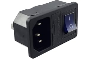 MWMS Connettore C-14 con interruttore blu e fusibile 10 A/250 V