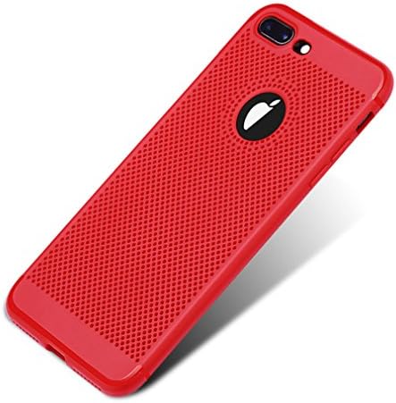 Phone Case For iPhone 7 Plus / iPhone 8 Plus Hollow out Breathable heat radiation tpu iPhone7Plus Cover iPhone8Plus Cover Red