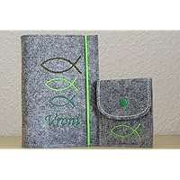 Gotteslobhülle und Rosenkranztasche mit individueller Bestickung