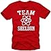 Produktbild TEAM SHELDON - big bang theory ! T-Shirt Vintage Rot_Weiss Gr.M