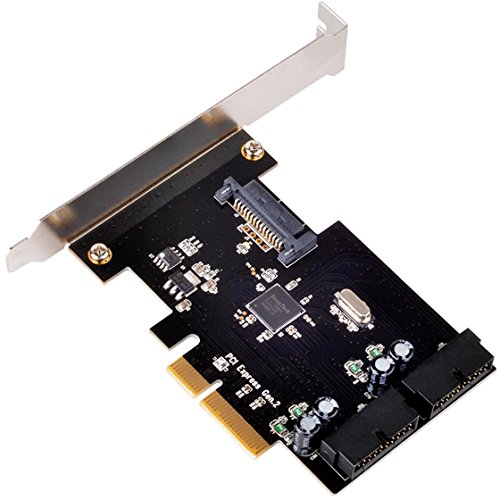 SilverStone SST-ECU01 – PCI-E Erweiterungskarte 2x intern USB 3.0 19-pin Anschlüsse, unterstützt UASP und Turbo-Boost, low-profile geeignet - 6