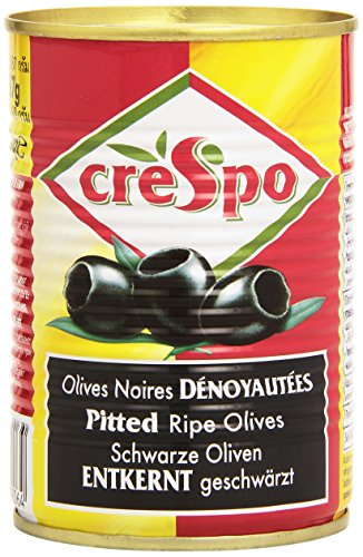 Crespo Olives Noires Dénoyautées La Boîte 387 G