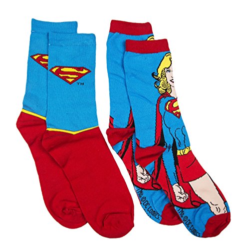 Preisvergleich Produktbild DC Comics Supergirl Damenstrmpfe 2er Pack