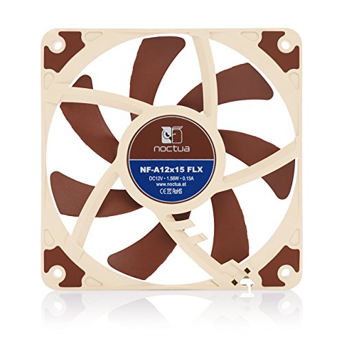 Noctua NF-A12x15 FLX Carcasa del Ordenador Ventilador - Ventilador de PC  Carcasa del Ordenador  Ventilador  12 cm  1850 RPM  1400 RPM  23 9 dB 