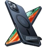 Torras Apple iPhone 16 Pro Max ile Uyumlu P Stand Serisi MagSafe Kılıf, Siyah