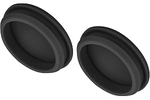 QUARKZMAN 2 stycken silikonproppar silikon hålpluggar, 48,6 mm monteringsdiameter smal spårbredd 5 mm rund gummiplugg blindpr