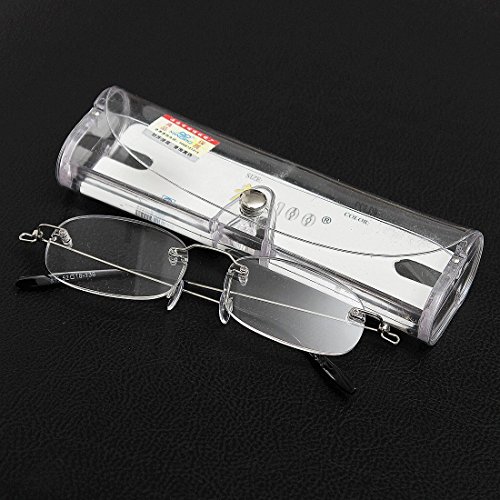 KING DO WAY Lesebrille Mode unisex Brille Lesehilfe Sehhilfe Mit Brillenetui Etui Randlos lesebrille herren damen - 5