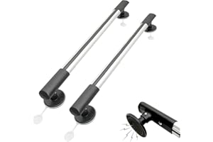 OXBZKMY Baca de Coche Magnetismo, Barras de Techo Universales de Aluminio, Longitud Ajustable Vehículos de Bacas portaequipajes para Kayak, Tabla de Surf, Canoa, Snowboard, Paddle Board (2, 90-105cm)
