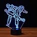 Produktbild Martial Arts Shape 3D Nachtlicht LED 7 Farbwechsel Touch Button Tischlampe Xmas Decor USB Taekwondo Leuchte Kinder Geschenke